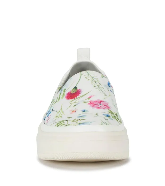 Women Nevin Slip On Sneaker White Multi Flower Canvas Baretraps Flats and Loafers