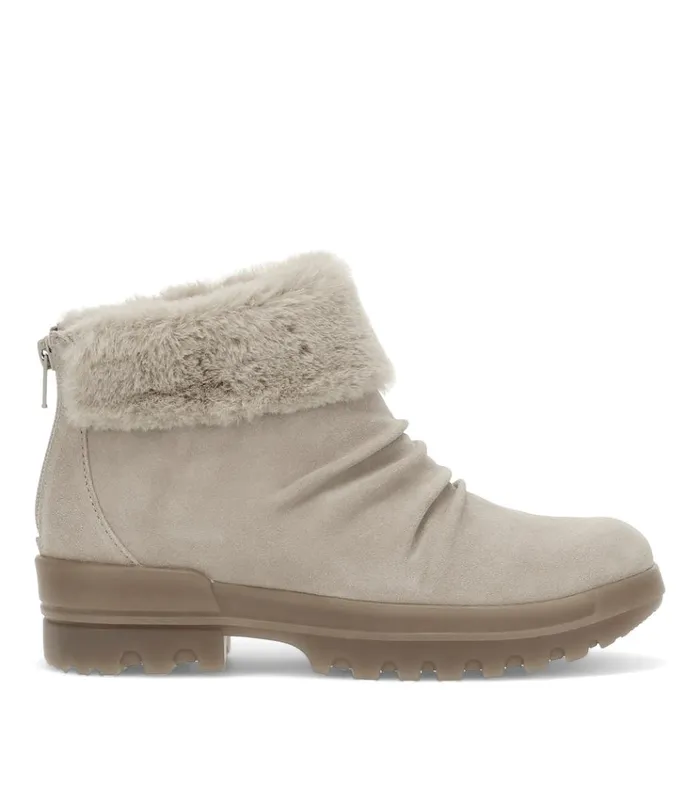 Women Nuri Cold Weather Bootie Taupe Ice Suede Baretraps Booties