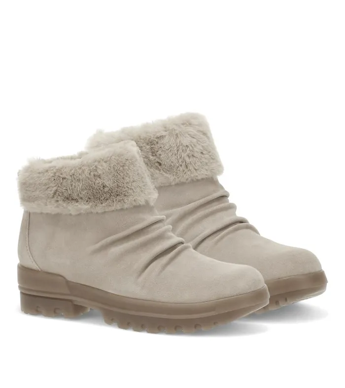 Women Nuri Cold Weather Bootie Taupe Ice Suede Baretraps Booties