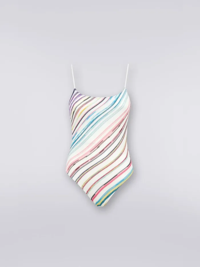 Women OnePiece Swimming Costume In Viscose Blend And Lam Multicoloured Missoni Swimsuits Women OnePiece Swimming Costume In Viscose Blend And Lam Multicoloured Missoni Swimsuits