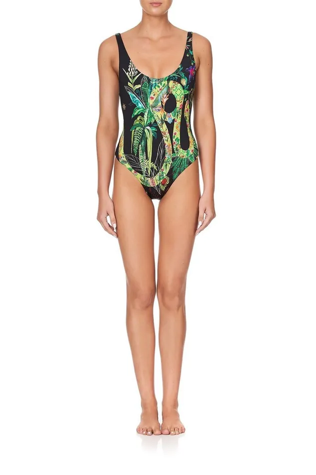 Women One Pieces Camilla Low Scoop One Piece River Cruise