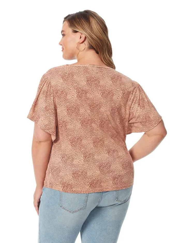 Women Ophelia Top In Winding Leopard Jessica Simpson Tops and Tees