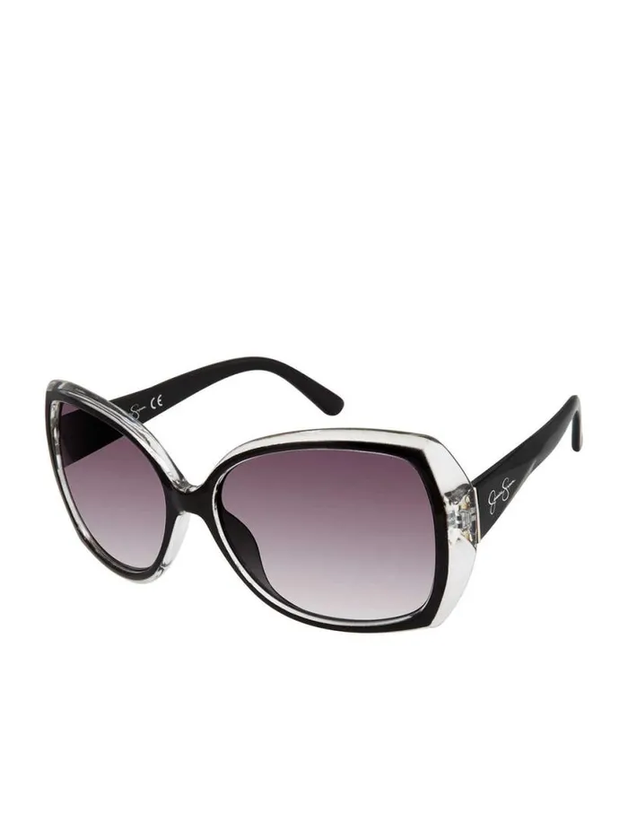 Women Oversized Butterfly Sunglasses With Bifocal Readers In Black Jessica Simpson Readers