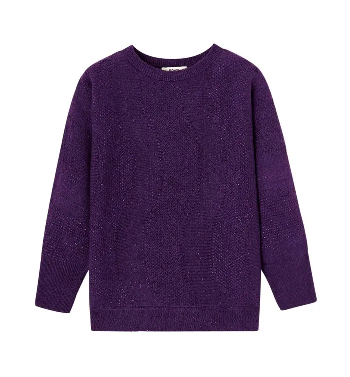 Women Oversized Glitzy Jumper 8211 Violet Promod Jumpers And Cardigans Women Oversized Glitzy Jumper 8211 Violet Promod Jumpers And Cardigans