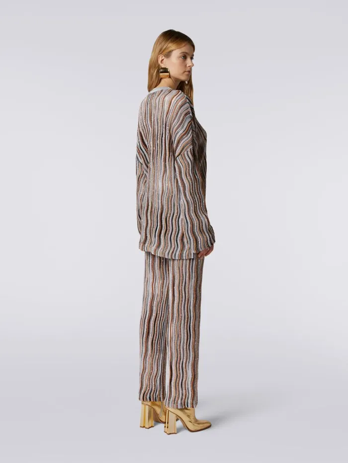 Women Oversized Viscose Blend Jumper With Lurex Multicoloured Missoni Tshirts And Tops Women Oversized Viscose Blend Jumper With Lurex Multicoloured Missoni Tshirts And Tops