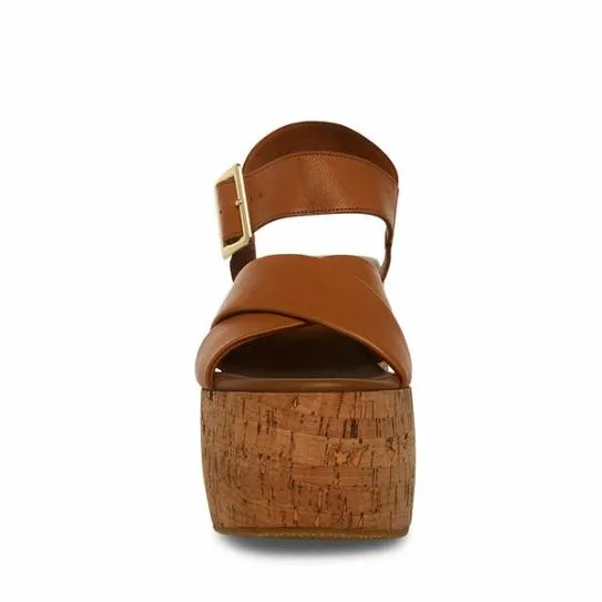 Women PALMER TAN LEATHER Tan Leather Steve Madden Sandals Women PALMER TAN LEATHER Tan Leather Steve Madden Sandals