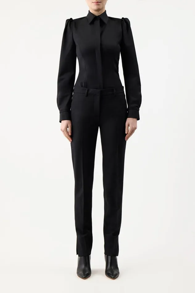Women Pants Gabriela Hearst Molly Pant In Black Sportswear Wool