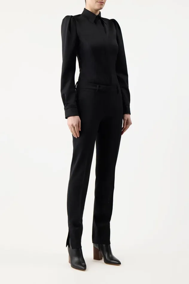 Women Pants Gabriela Hearst Molly Pant In Black Sportswear Wool