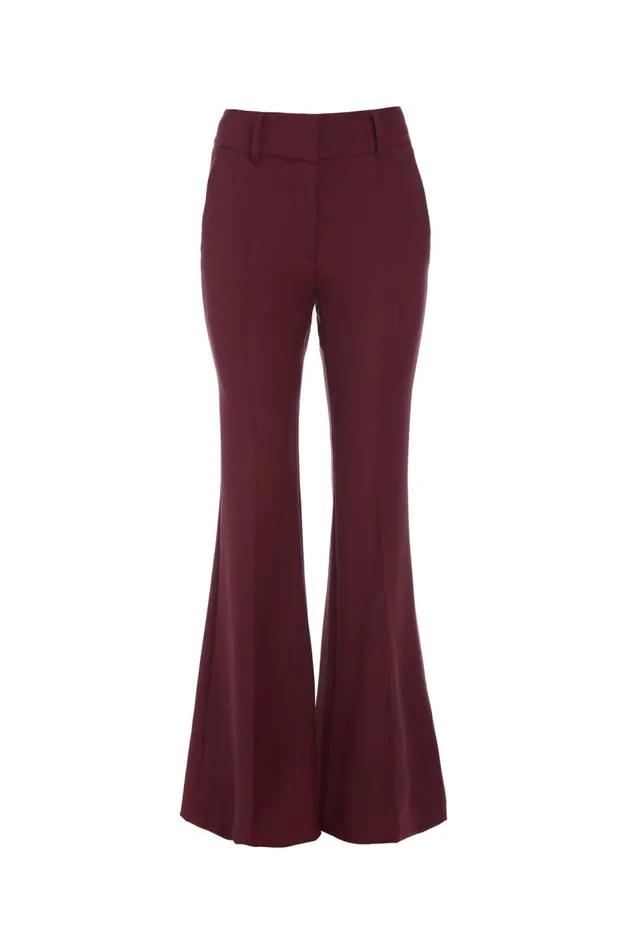 Women Pants Gabriela Hearst Rhein Pant In Bordeaux Sportswear Wool