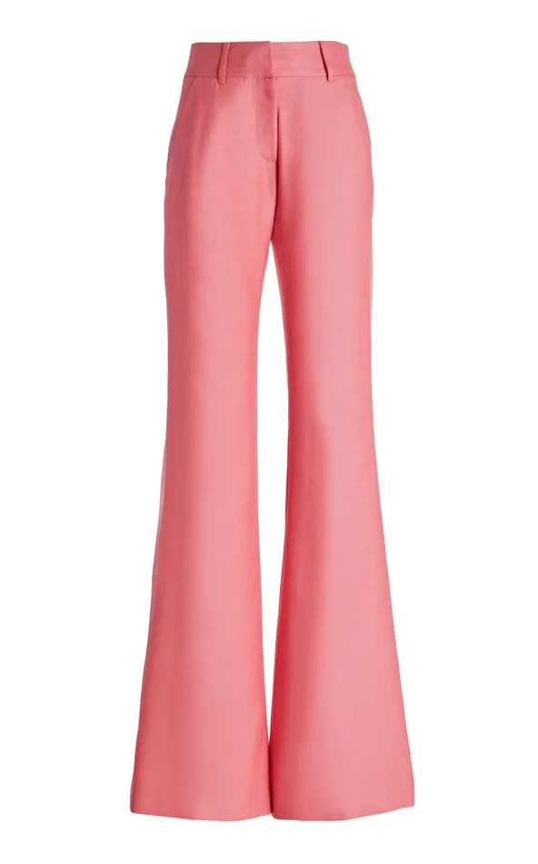 Women Pants Gabriela Hearst Rhein Pant In Watermelon Silk Virgin Wool