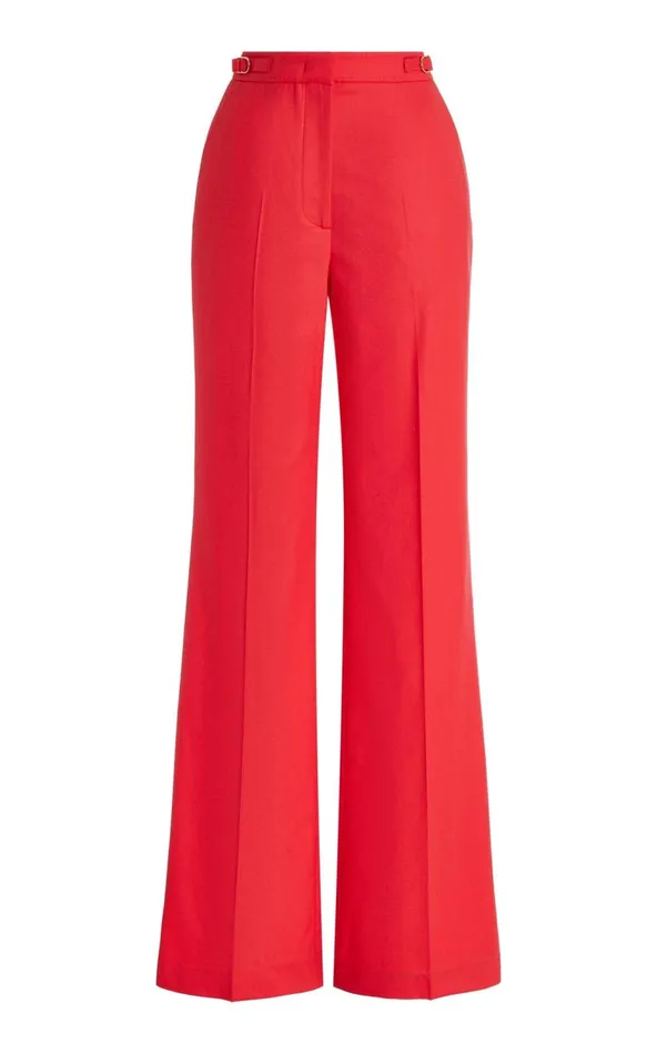 Women Pants Gabriela Hearst Vesta Pant In Red Topaz Superfine Wool