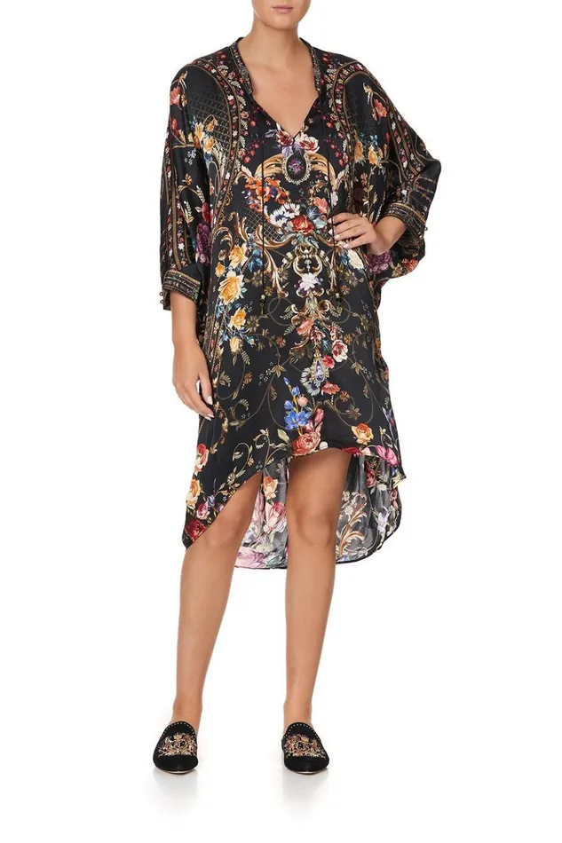 Women Party Dresses Camilla VNeck Dress With Draped Back Blushing Manor