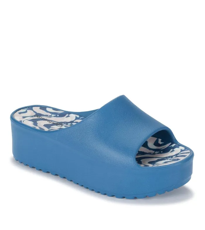 Women Parvati Platform Sandal Atlantic Blue Baretraps Slides and Slip On Sandals