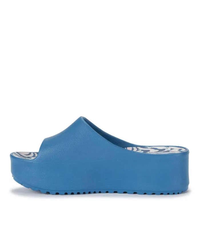 Women Parvati Platform Sandal Atlantic Blue Baretraps Slides and Slip On Sandals