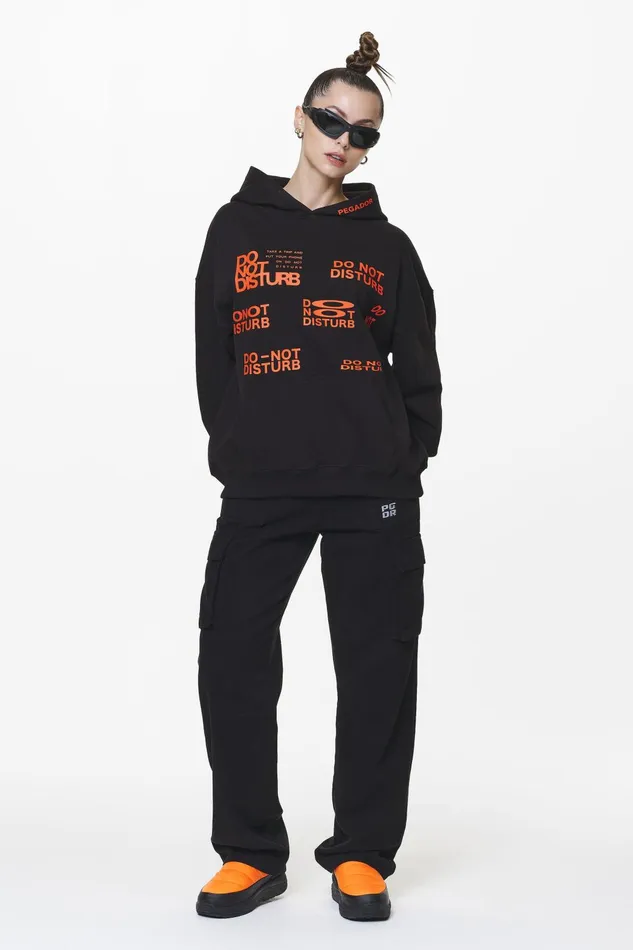 Women Pegador Hoodies Groven Oversized Hoodie Black Women Pegador Hoodies Groven Oversized Hoodie Black