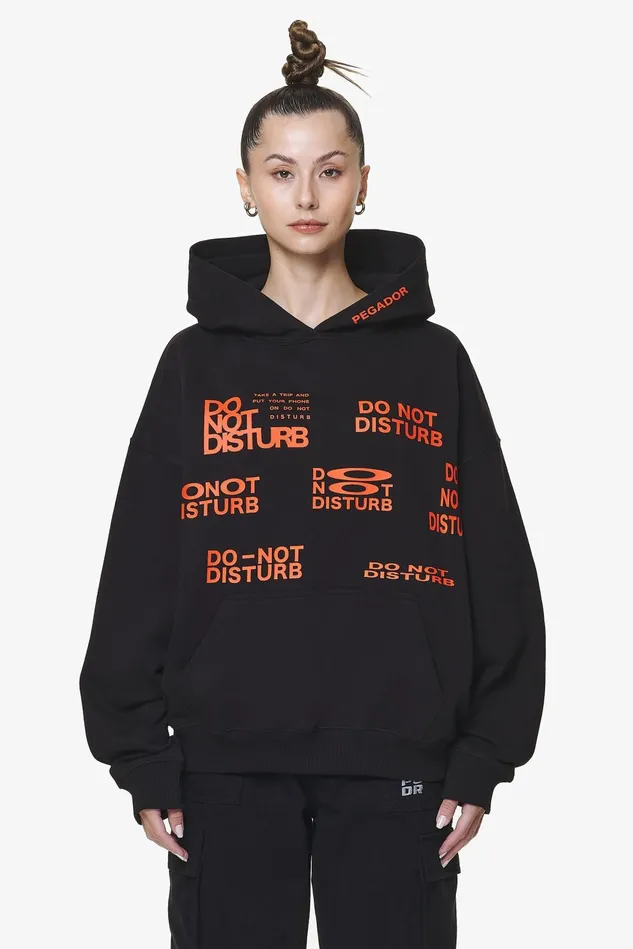 Women Pegador Hoodies Groven Oversized Hoodie Black Women Pegador Hoodies Groven Oversized Hoodie Black