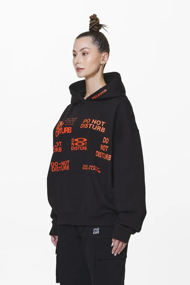 Women Pegador Hoodies Groven Oversized Hoodie Black Women Pegador Hoodies Groven Oversized Hoodie Black