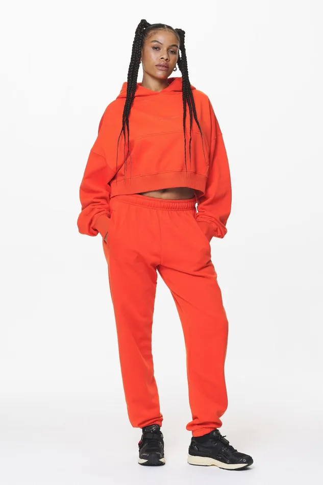 Women Pegador Hoodies Salita Oversized Cropped Hoodie Washed Signal Red Gum Women Pegador Hoodies Salita Oversized Cropped Hoodie Washed Signal Red Gum