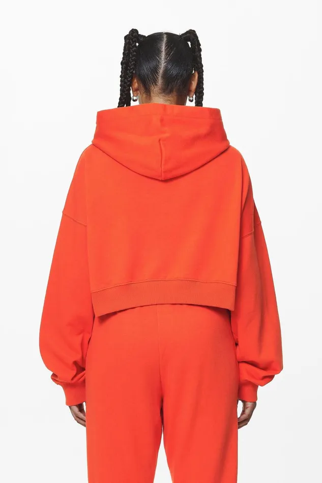 Women Pegador Hoodies Salita Oversized Cropped Hoodie Washed Signal Red Gum Women Pegador Hoodies Salita Oversized Cropped Hoodie Washed Signal Red Gum