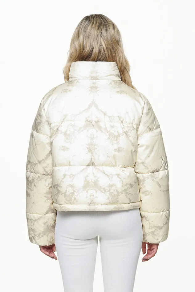 Women Pegador Jacken Royal Marble Puffer Jacket Bone White Fossil Taupe Women Pegador Jacken Royal Marble Puffer Jacket Bone White Fossil Taupe