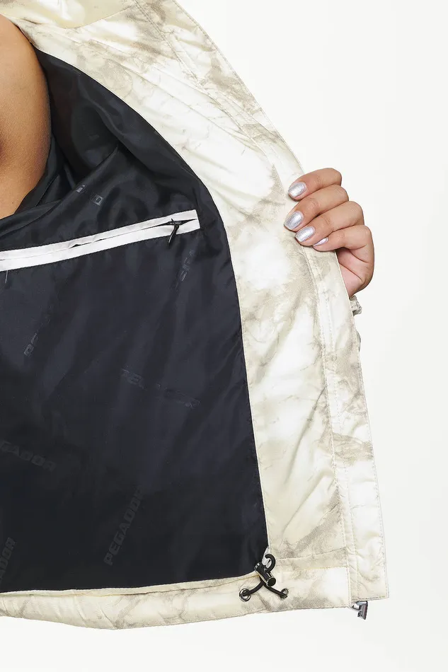 Women Pegador Jacken Royal Marble Puffer Jacket Bone White Fossil Taupe Women Pegador Jacken Royal Marble Puffer Jacket Bone White Fossil Taupe