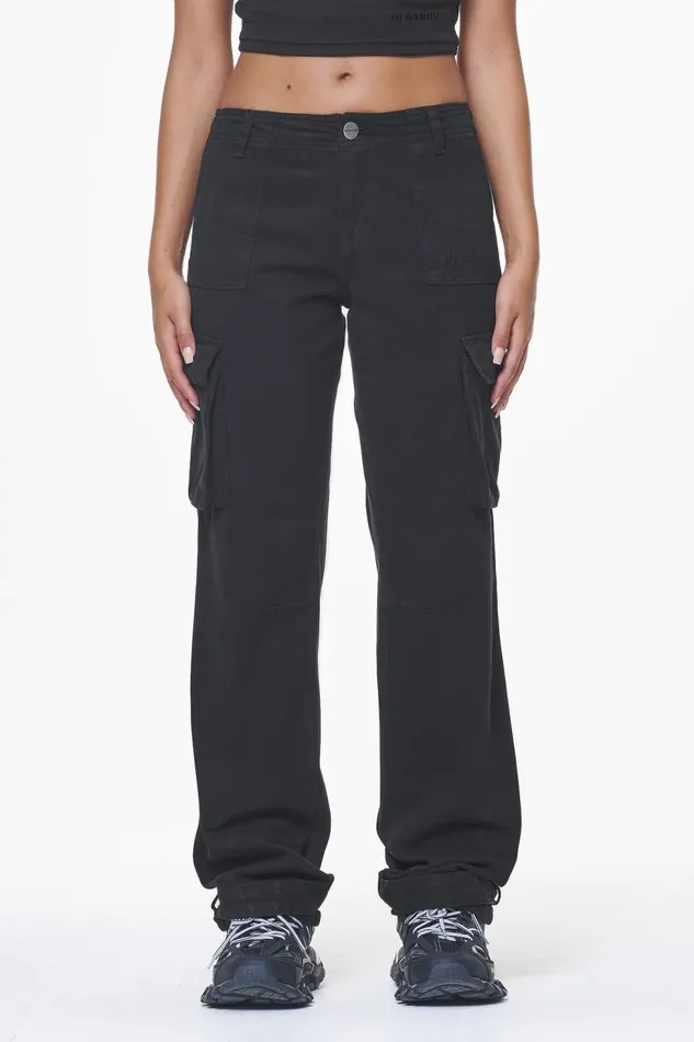Women Pegador Pants Arlia Wide Cargo Pants Black Women Pegador Pants Arlia Wide Cargo Pants Black