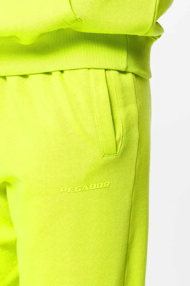 Women Pegador Pants Villa High Waisted Sweat Pants Washed Lime Yellow Gum Women Pegador Pants Villa High Waisted Sweat Pants Washed Lime Yellow Gum
