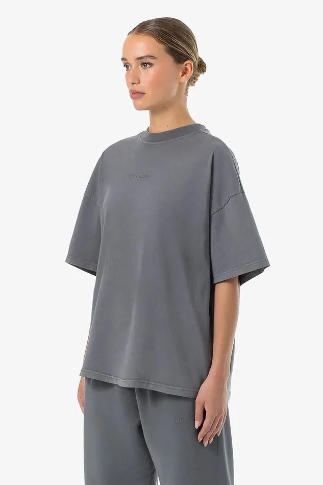 Women Pegador Tees Bracy Heavy Oversized Tee Vintage Grey Grey Women Pegador Tees Bracy Heavy Oversized Tee Vintage Grey Grey