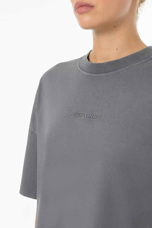 Women Pegador Tees Bracy Heavy Oversized Tee Vintage Grey Grey Women Pegador Tees Bracy Heavy Oversized Tee Vintage Grey Grey