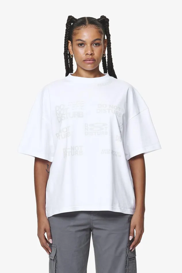 Women Pegador Tees Groven Heavy Oversized Tee White