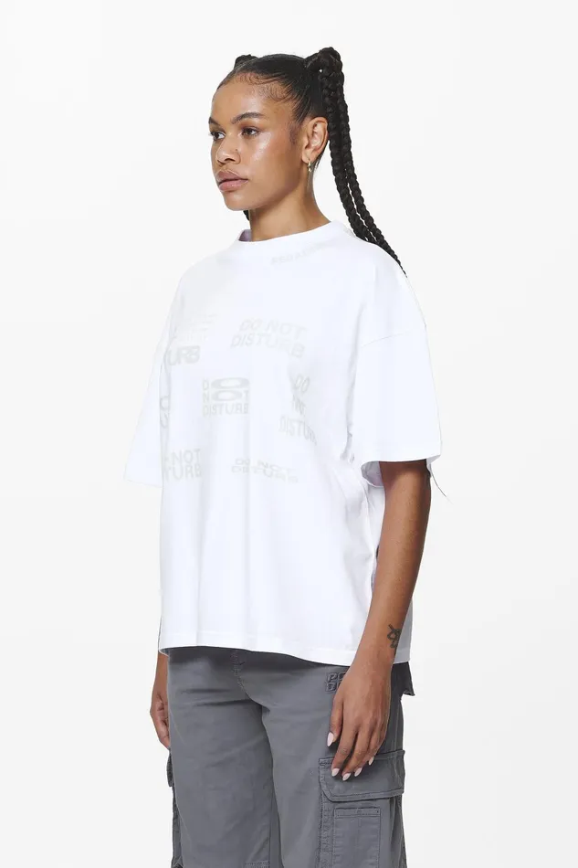 Women Pegador Tees Groven Heavy Oversized Tee White Women Pegador Tees Groven Heavy Oversized Tee White