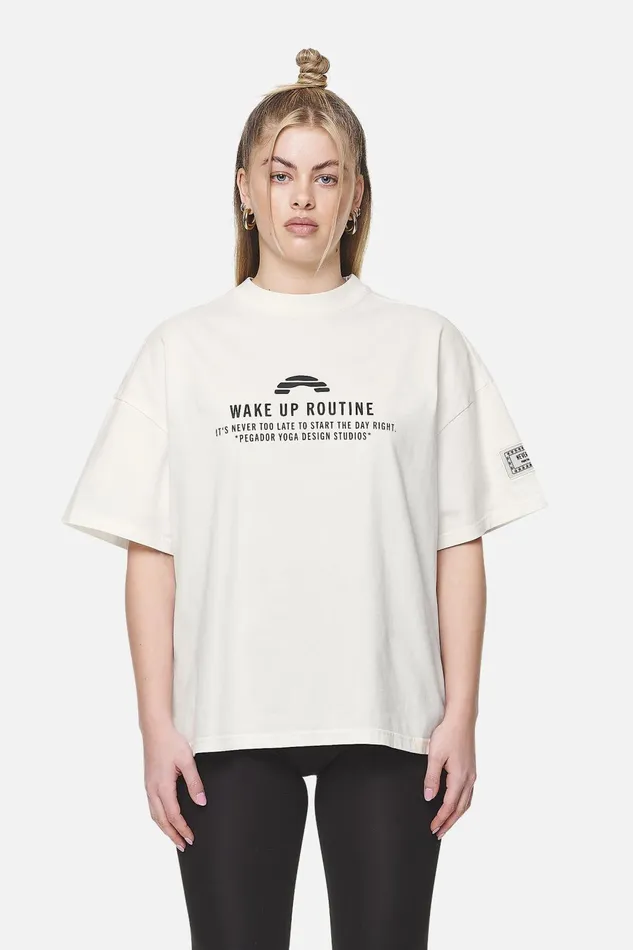 Women Pegador Tees Idalia Heavy Oversized TeeWashed Coconut Milk Women Pegador Tees Idalia Heavy Oversized TeeWashed Coconut Milk