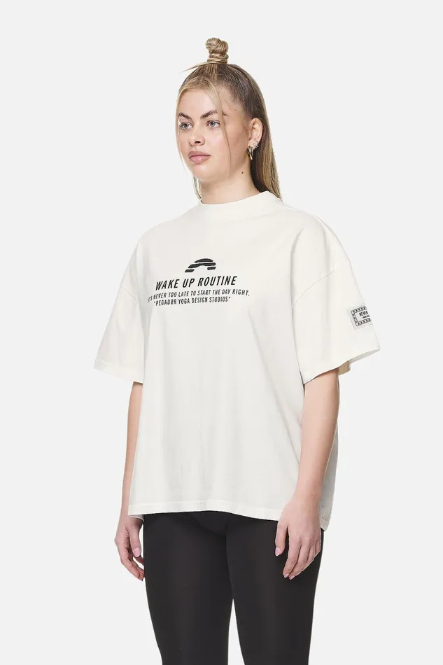 Women Pegador Tees Idalia Heavy Oversized TeeWashed Coconut Milk Women Pegador Tees Idalia Heavy Oversized TeeWashed Coconut Milk