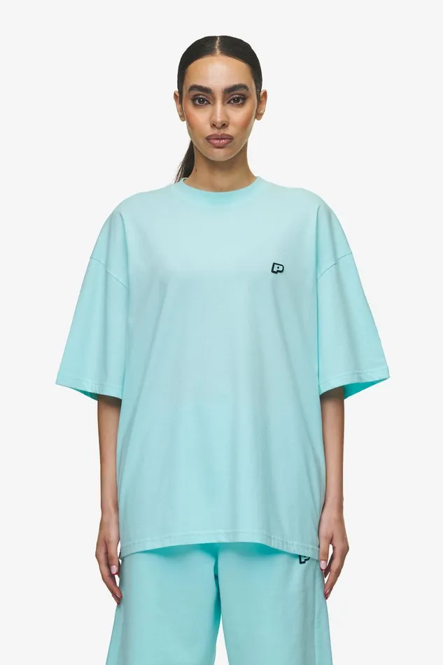 Women Pegador Tees Leono Boxy Tee Washed Sky Blue Sky Blue Gum