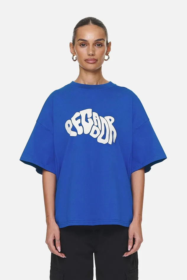 Women Pegador Tees Paluma Heavy Oversized TeeWashed True Blue