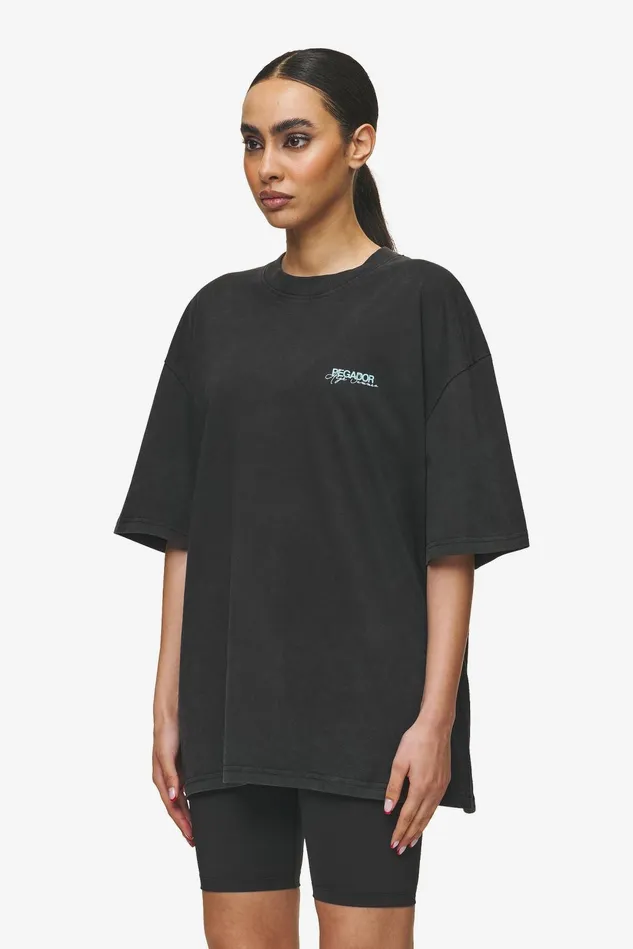 Women Pegador Tees Patino Oversized Tee Vintage Black Women Pegador Tees Patino Oversized Tee Vintage Black