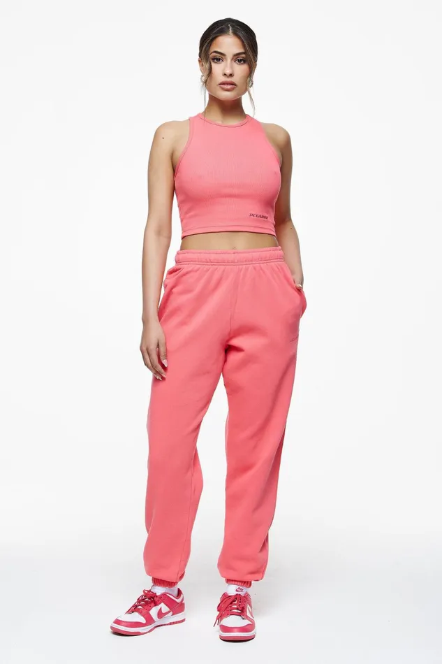 Women Pegador Tops Ayla Crop Top Vintage Washed Strawberry Women Pegador Tops Ayla Crop Top Vintage Washed Strawberry