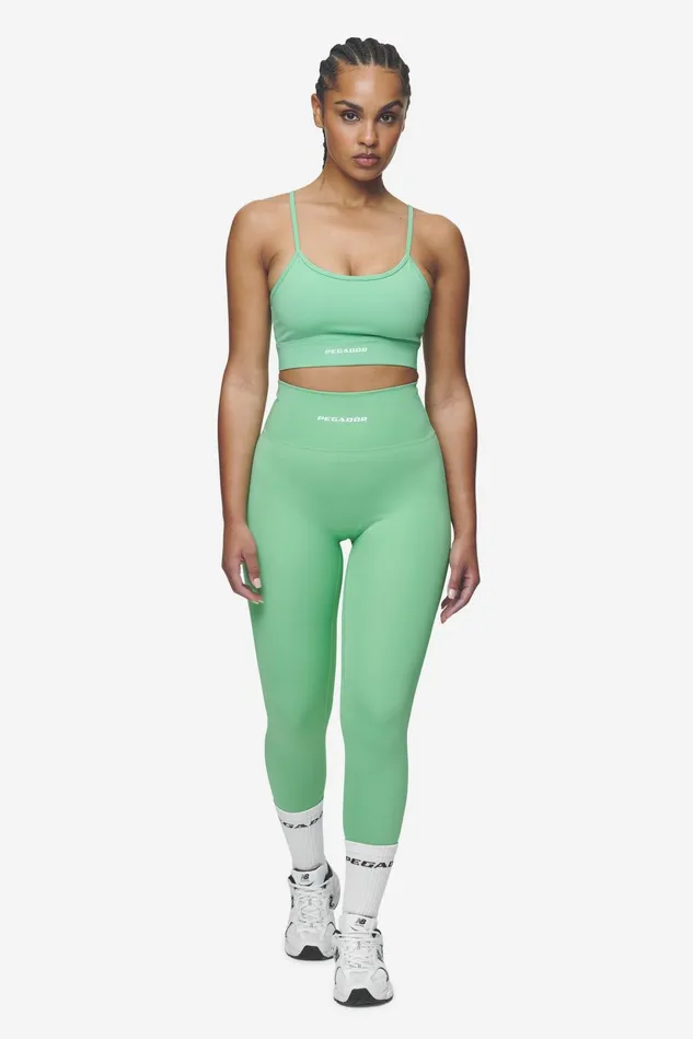 Women Pegador Tops Taja Sport Bra Peppermint Green White Women Pegador Tops Taja Sport Bra Peppermint Green White