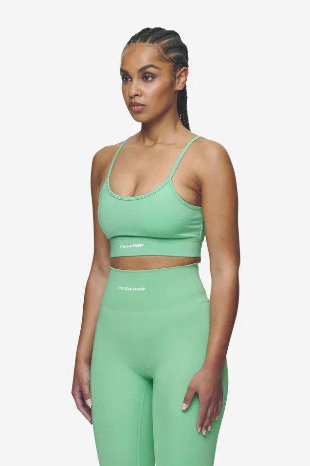 Women Pegador Tops Taja Sport Bra Peppermint Green White Women Pegador Tops Taja Sport Bra Peppermint Green White