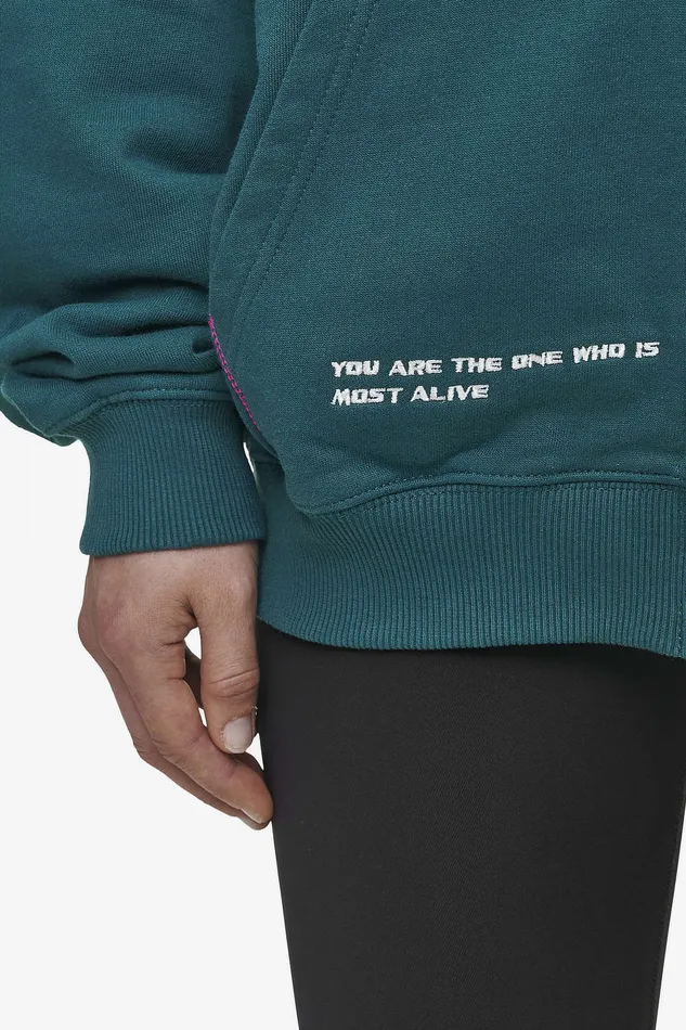 Women Pegador Zip Hoodies Jenna Oversized Sweat Jacket Washed Urban Turquoise Women Pegador Zip Hoodies Jenna Oversized Sweat Jacket Washed Urban Turquoise