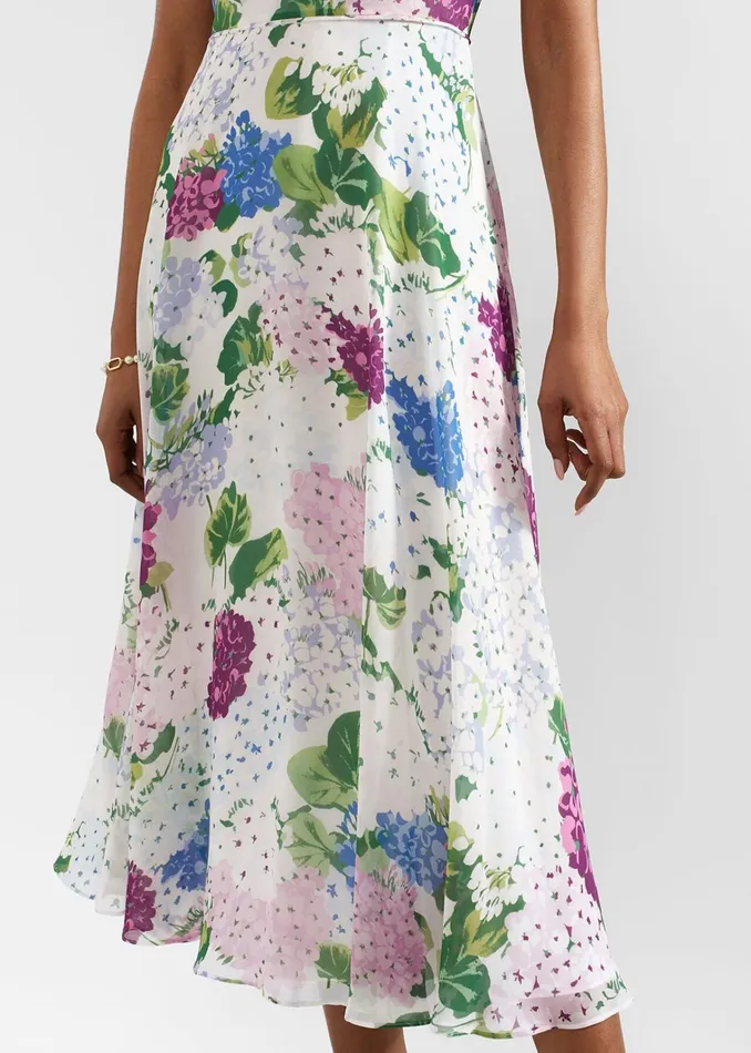 Women Petite Carly Floral Dress Ivory Multi Hobbs Dresses and Jumpsuits