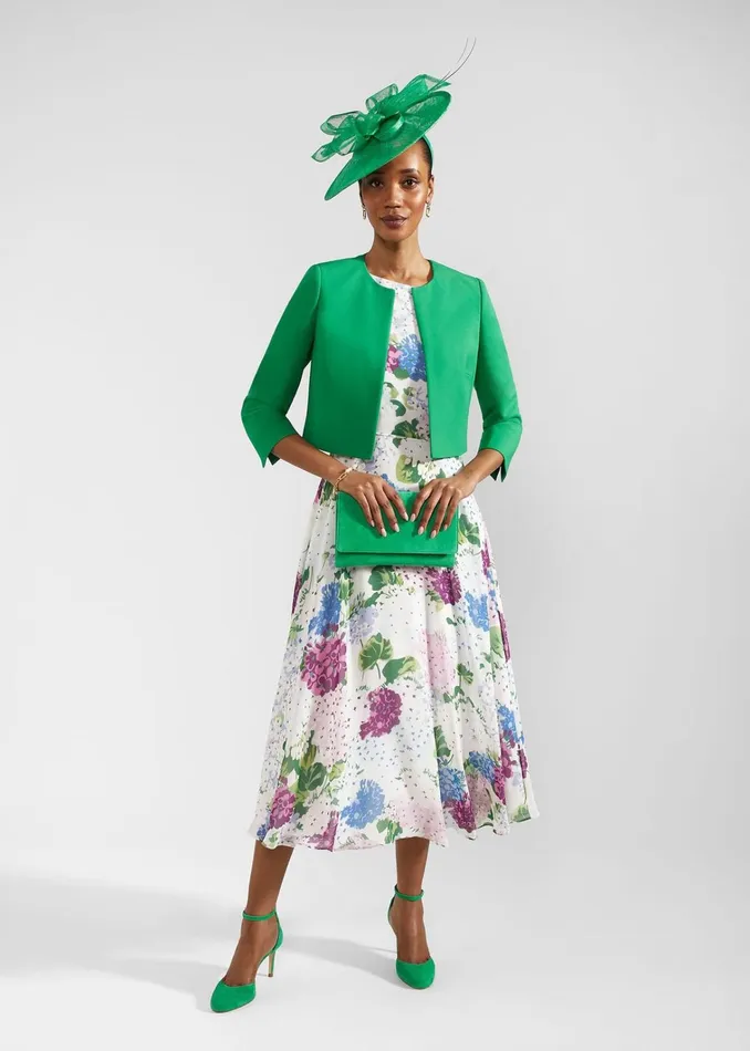 Women Petite Carly Floral Dress Ivory Multi Hobbs Dresses and Jumpsuits