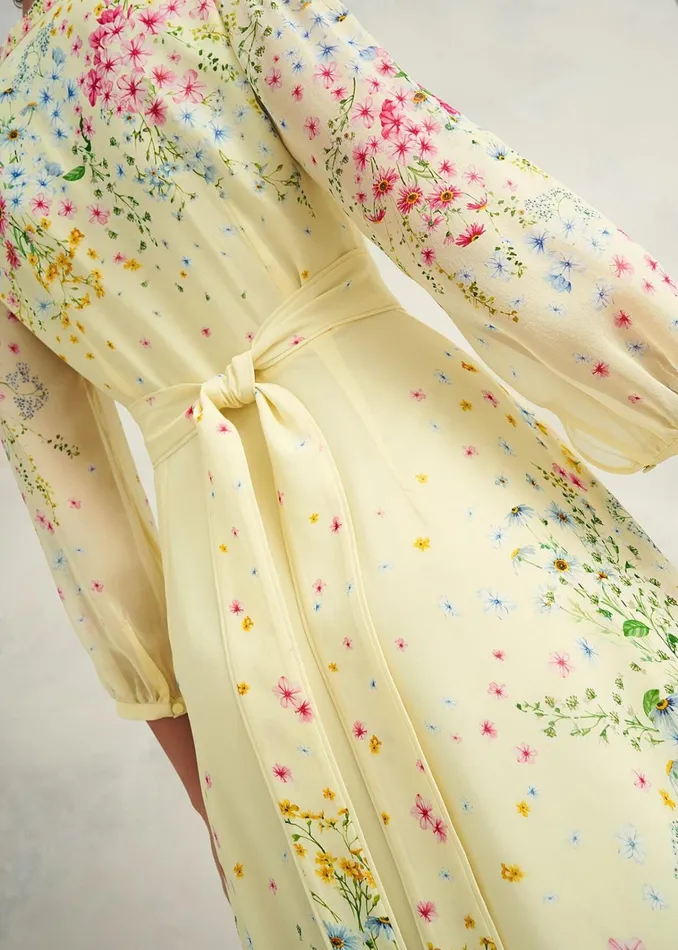 Women Petite Emma Dress Yellow Multi Hobbs Dresses and Jumpsuits