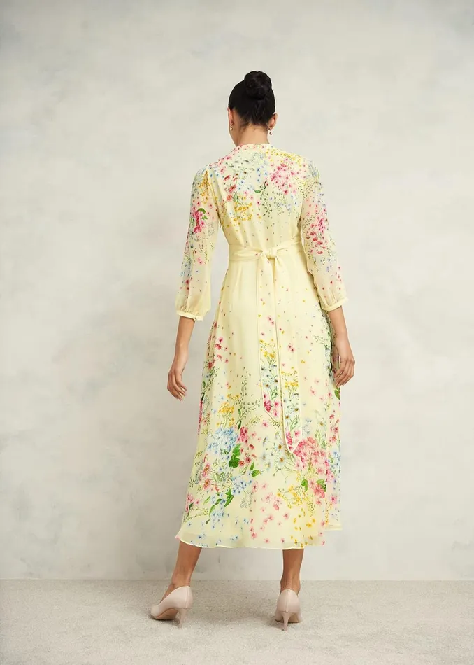 Women Petite Emma Dress Yellow Multi Hobbs Dresses and Jumpsuits
