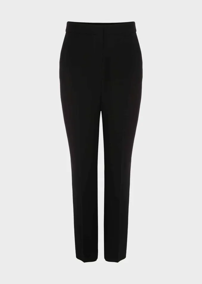Women Petite Mel Tapered Trousers Black Hobbs Trousers