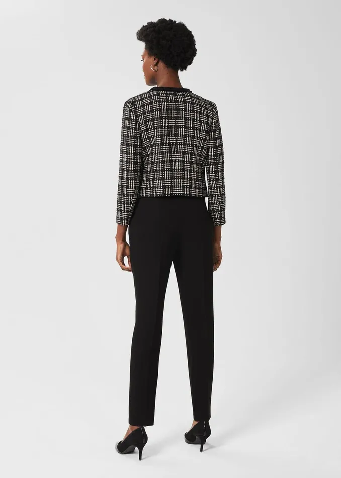Women Petite Mel Tapered Trousers Black Hobbs Trousers