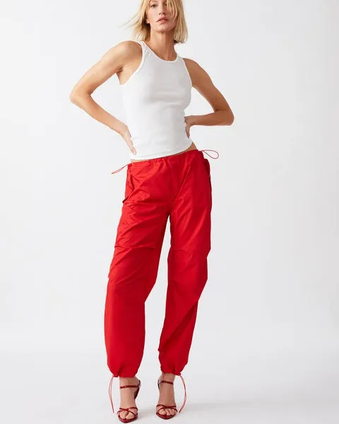 Women PIA PARACHUTE PANT RED Red Steve Madden Bottoms Women PIA PARACHUTE PANT RED Red Steve Madden Bottoms