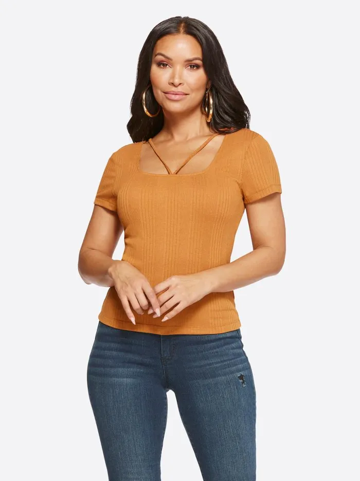 Women Pippa Top In Glazed Ginger Jessica Simpson Tops and Tees