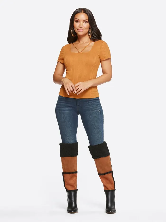 Women Pippa Top In Glazed Ginger Jessica Simpson Tops and Tees