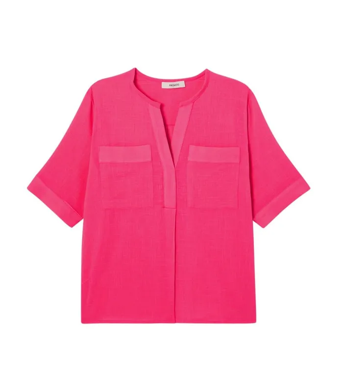 Women Plain Cotton Blouse 8211 Coral Promod Shirts And Tunics Women Plain Cotton Blouse 8211 Coral Promod Shirts And Tunics